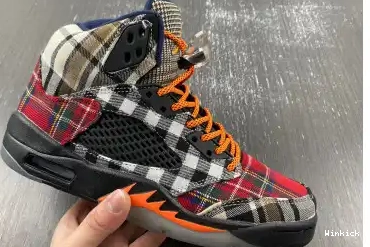 5 RETRO AIR 'PLAID' GS FD4814-008 JORDAN 0705